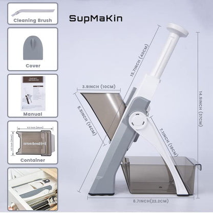 SupMaKin Adjustable Mandoline Vegetable Slicer for Potatoes and Onions