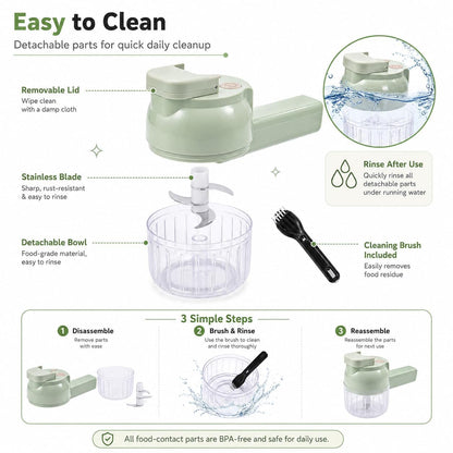 Multifunctional Vegetable Slicer with 2 Interchangeable Blades for Carrots, Potatoes and Cucumbers