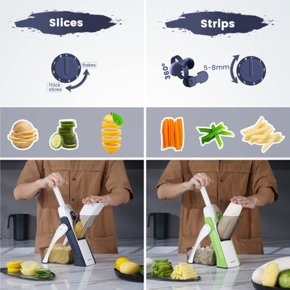 SupMaKin Adjustable Mandoline Vegetable Slicer for Potatoes and Onions