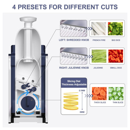SupMaKin Adjustable Mandoline Vegetable Slicer for Potatoes and Onions