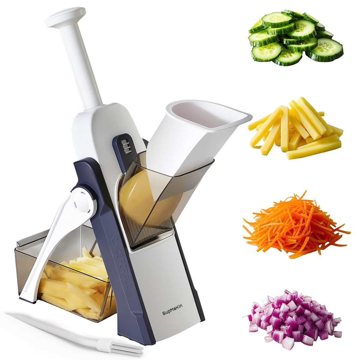 SupMaKin Adjustable Mandoline Vegetable Slicer for Potatoes and Onions