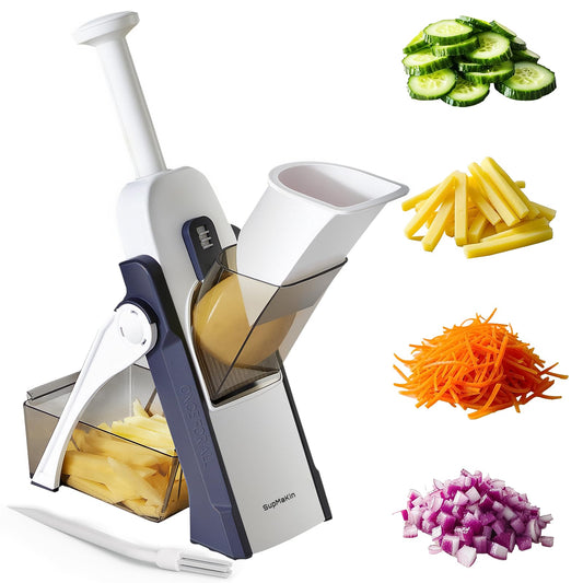 SupMaKin Adjustable Mandoline Vegetable Slicer for Potatoes and Onions