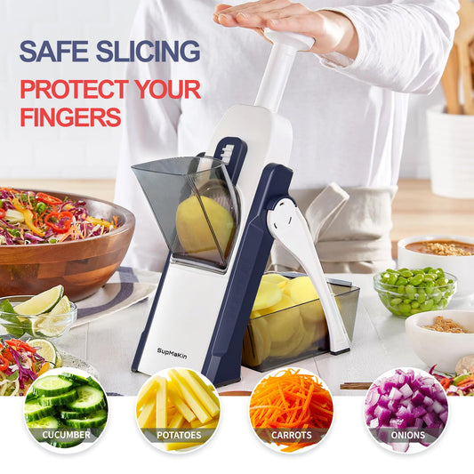 SupMaKin Adjustable Mandoline Vegetable Slicer for Potatoes and Onions